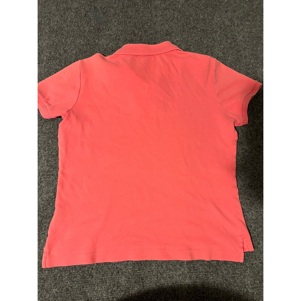 Ralph Lauren Sport Women Slim Fit Polo Shirt Coral Pink Cotton Size L - Picture 6 of 6